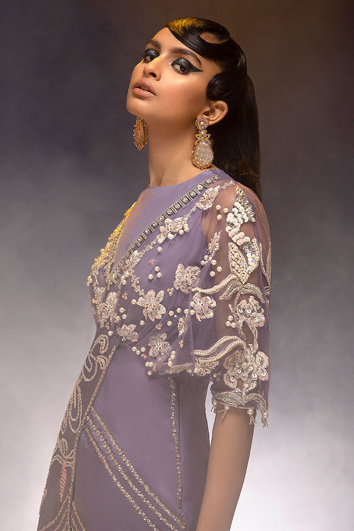 Haute Form | Luxury Pret | PURPLE ROSE - Hoorain Designer Wear - Pakistani Ladies Branded Stitched Clothes in United Kingdom, United states, CA and Australia