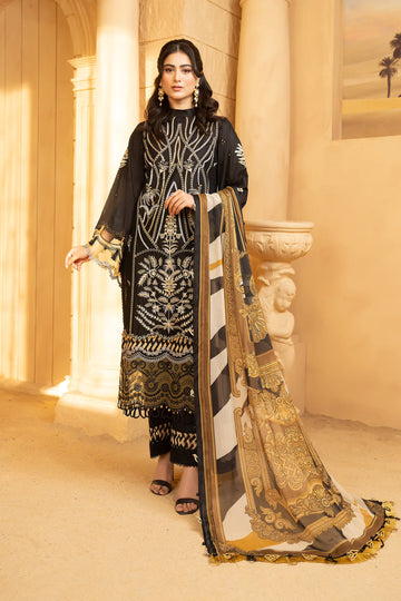 Hemstitch | Summer Luxury Lawn 24 | Cocoa - Pakistani Clothes for women, in United Kingdom and United States