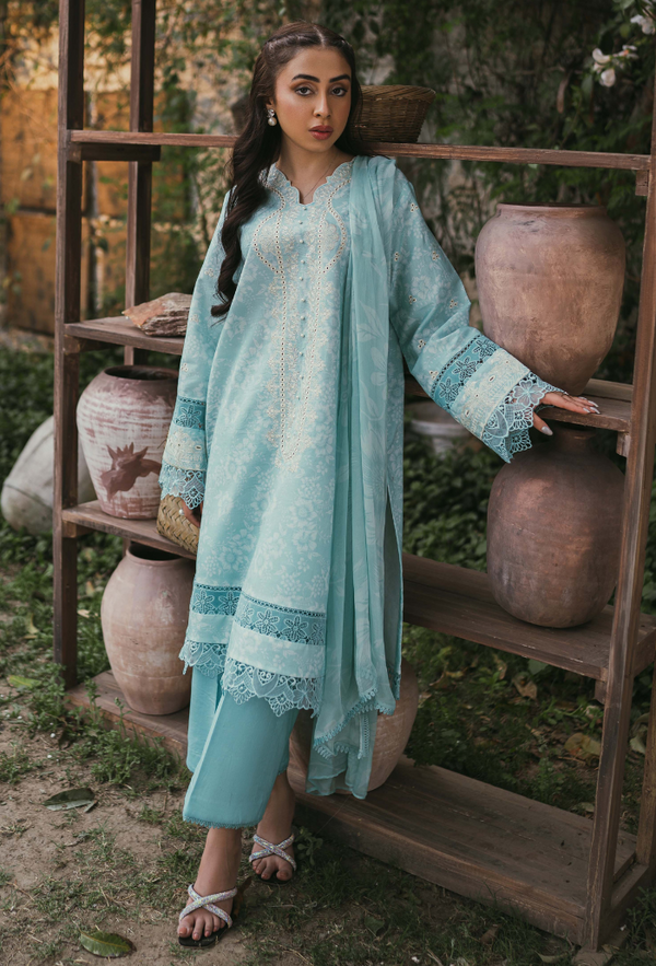 Humdum | Gardenia Lawn | D07 - Hoorain Designer Wear - Pakistani Ladies Branded Stitched Clothes in United Kingdom, United states, CA and Australia