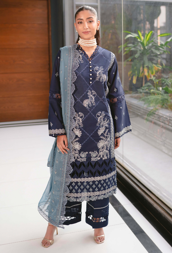 Humdum | Meraki Lawn 24 | d08 - Hoorain Designer Wear - Pakistani Ladies Branded Stitched Clothes in United Kingdom, United states, CA and Australia
