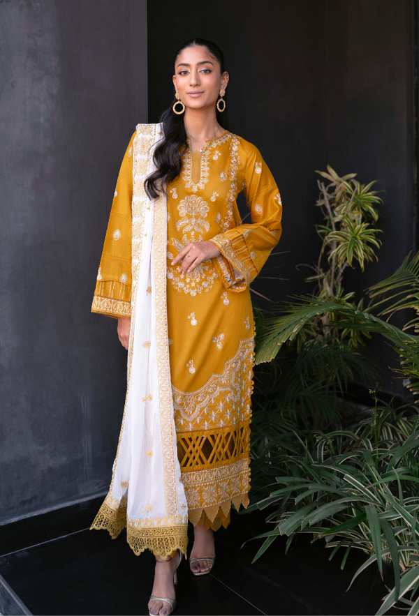 Humdum | Meraki Lawn 24 | d04 - Hoorain Designer Wear - Pakistani Ladies Branded Stitched Clothes in United Kingdom, United states, CA and Australia