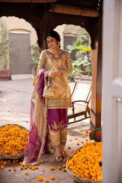 Maya | Wedding Formal Humnawa | ZAMANI - Hoorain Designer Wear - Pakistani Ladies Branded Stitched Clothes in United Kingdom, United states, CA and Australia