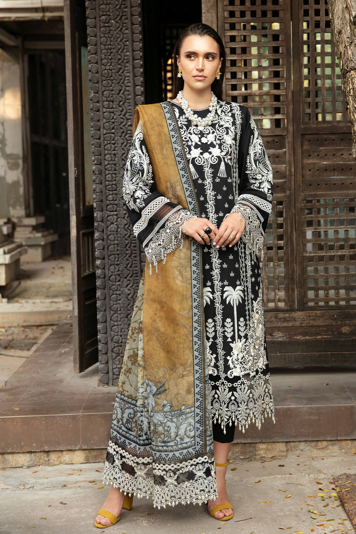 Imrozia Premium | Reve Luxury Lawn | S.L 63 Alma - Pakistani Clothes for women, in United Kingdom and United States