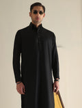 Pakistani Menswear | Ismail Farid - JET BLACK OUTFIT - Pakistani Clothes for women, in United Kingdom and United States