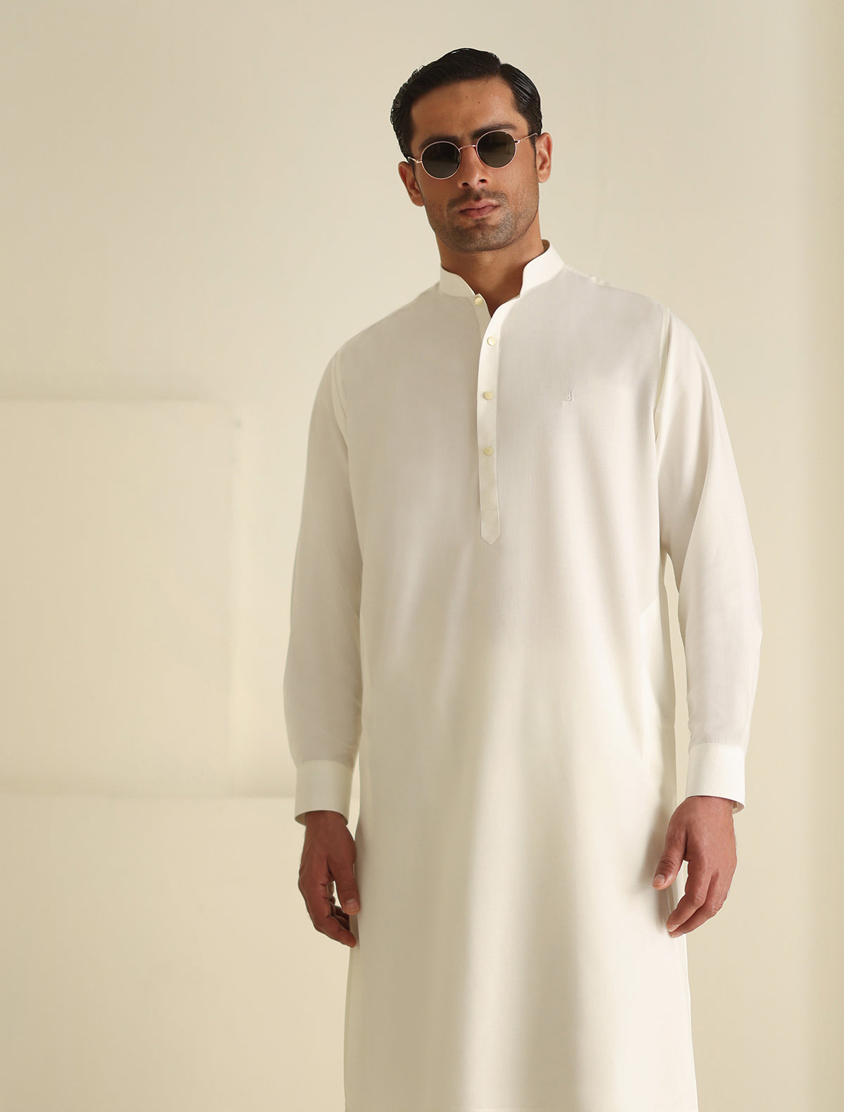 Pakistani Menswear | Ismail Farid - CREAM KAMEEZ SHALWAR - Pakistani Clothes for women, in United Kingdom and United States