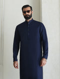 Pakistani Menswear | Ismail Farid - BLUE PREMIUM KAMEEZ SHALWAR - Pakistani Clothes for women, in United Kingdom and United States