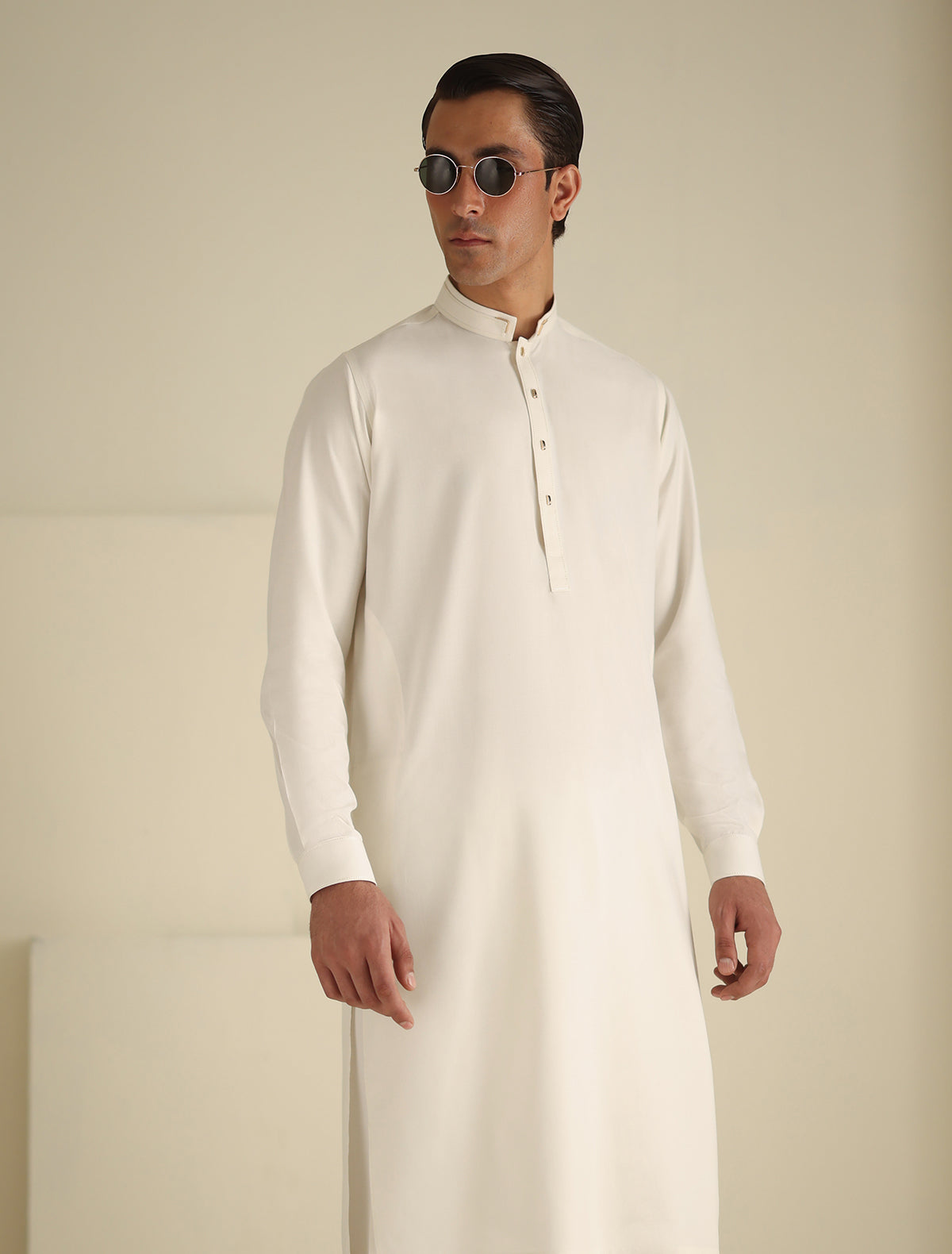 Pakistani Menswear | Ismail Farid - CREAM PREMIUM KAMEEZ SHALWAR - Pakistani Clothes for women, in United Kingdom and United States