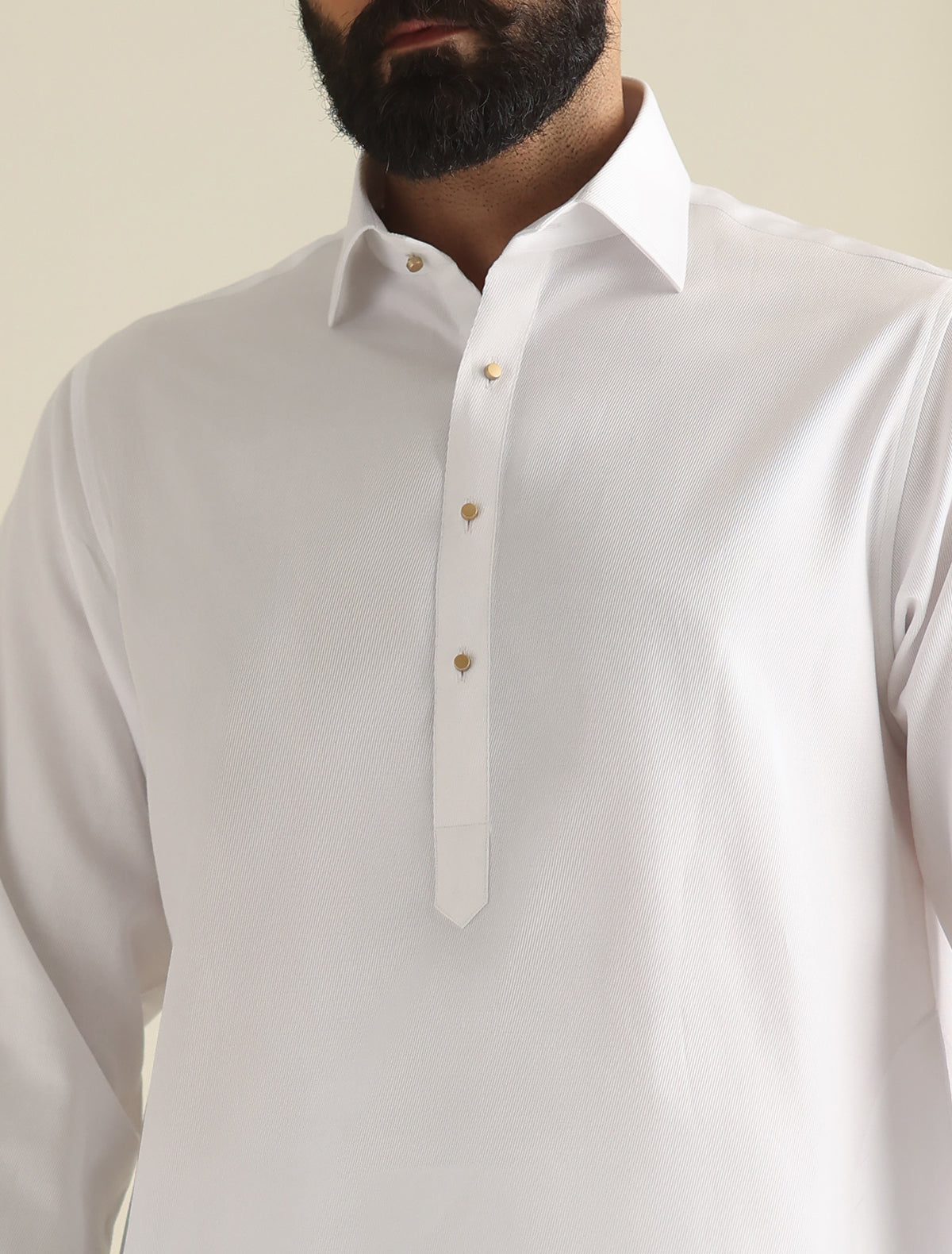 Pakistani Menswear | Ismail Farid - WHITE TWILL KAMEEZ SHALWAR - Pakistani Clothes for women, in United Kingdom and United States