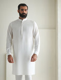 Pakistani Menswear | Ismail Farid - OFF-WHITE KURTA PAJAMA - Pakistani Clothes for women, in United Kingdom and United States