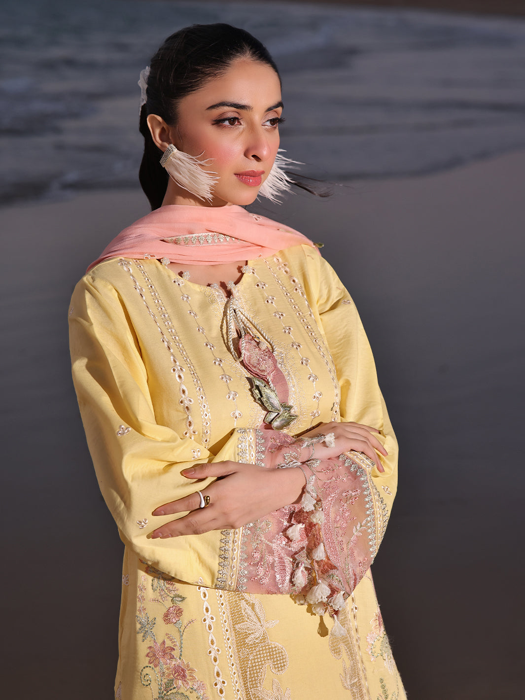 Izel | Saahil Signature Lawn 24 | MUSHQ - Pakistani Clothes for women, in United Kingdom and United States