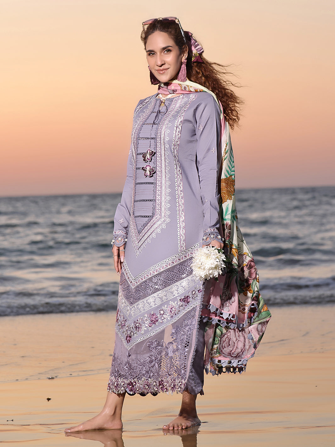 Izel | Saahil Signature Lawn 24 | VANYA - Pakistani Clothes for women, in United Kingdom and United States