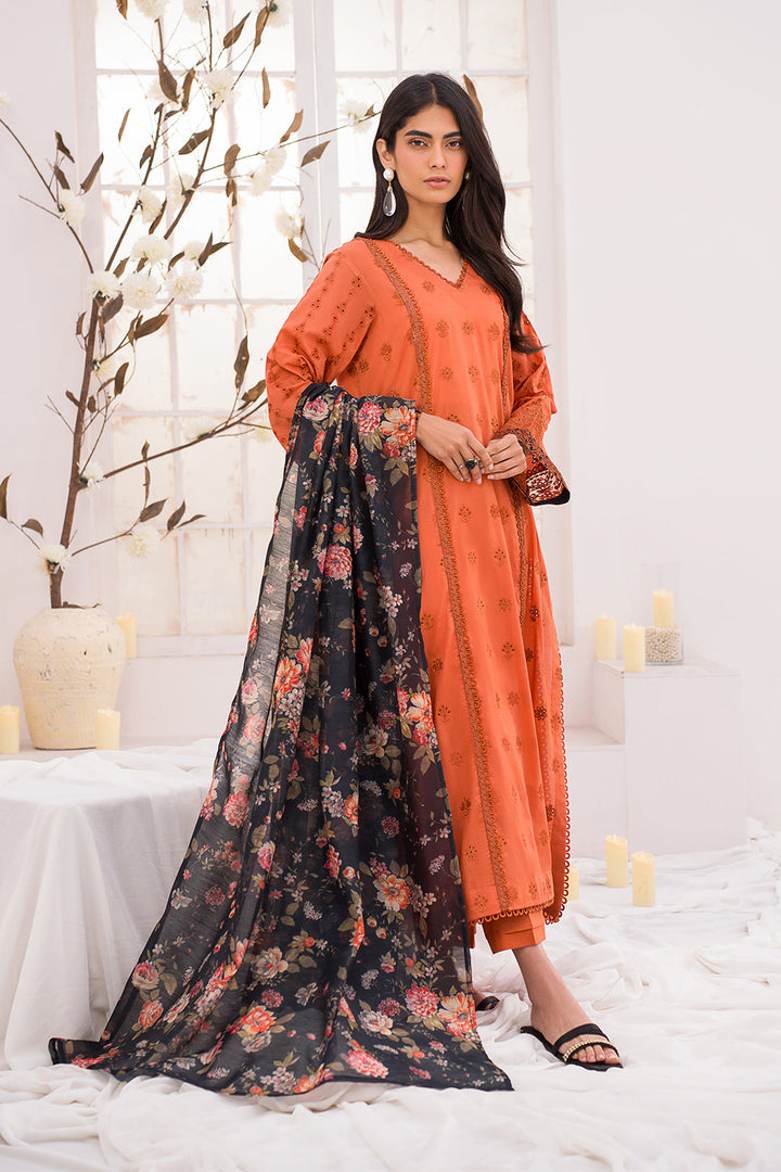 Iznik | Lawnkari 24 | UE-162 LEAFLET - Hoorain Designer Wear - Pakistani Ladies Branded Stitched Clothes in United Kingdom, United states, CA and Australia