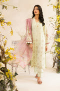 Iznik | Lawnkari 24 | UE-198 SILKGREEN - Pakistani Clothes for women, in United Kingdom and United States