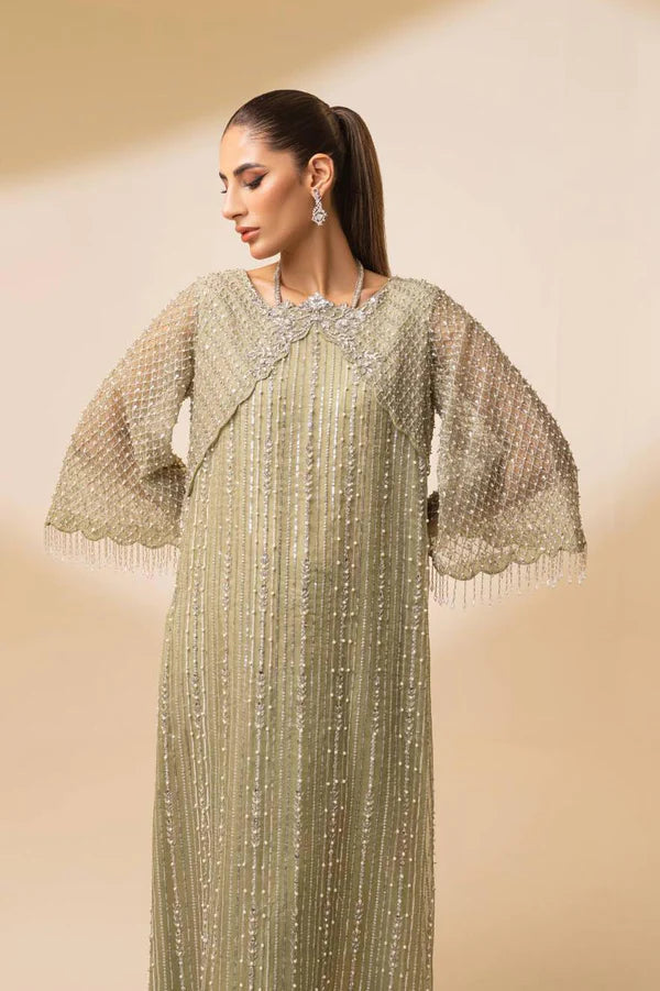 Jeem | Luxury Pret | JADE GREEN - Hoorain Designer Wear - Pakistani Ladies Branded Stitched Clothes in United Kingdom, United states, CA and Australia