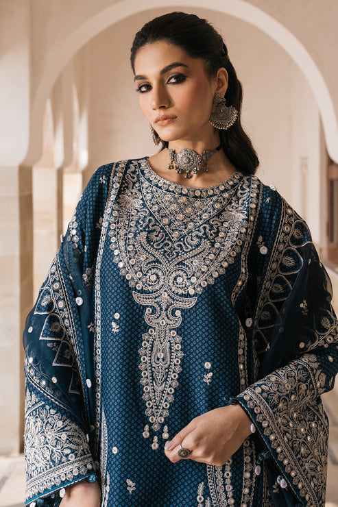 Jazmin | Shahkaar Luxury Lawn 24 | SL24-D5 - Hoorain Designer Wear - Pakistani Ladies Branded Stitched Clothes in United Kingdom, United states, CA and Australia