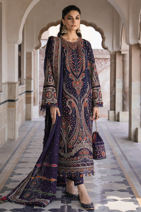 Jazmin | Shahkaar Luxury Lawn 24 | SL24-D9 - Hoorain Designer Wear - Pakistani Ladies Branded Stitched Clothes in United Kingdom, United states, CA and Australia