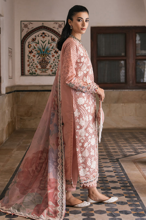 Jazmin | Shahkaar Luxury Lawn 24 | SL24-D4 - Hoorain Designer Wear - Pakistani Ladies Branded Stitched Clothes in United Kingdom, United states, CA and Australia
