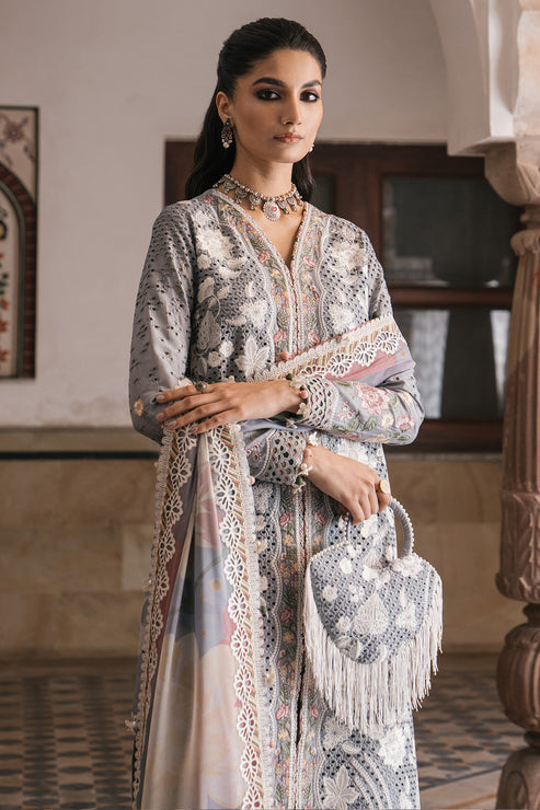 Jazmin | Shahkaar Luxury Lawn 24 | SL24-D3 - Pakistani Clothes for women, in United Kingdom and United States