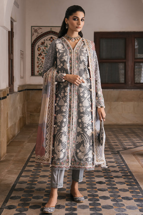 Jazmin | Shahkaar Luxury Lawn 24 | SL24-D3 - Hoorain Designer Wear - Pakistani Ladies Branded Stitched Clothes in United Kingdom, United states, CA and Australia