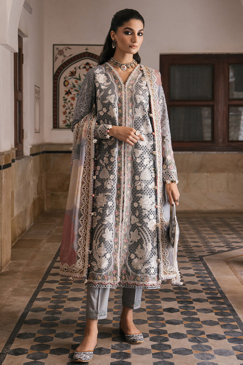 Jazmin | Shahkaar Luxury Lawn 24 | SL24-D3 - Pakistani Clothes for women, in United Kingdom and United States