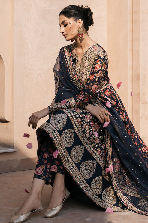 Jazmin | Shahkaar Luxury Lawn 24 | SL24-D1 - Pakistani Clothes for women, in United Kingdom and United States