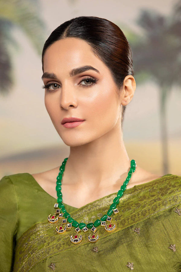 JML-004-Emerald Green - Pakistani Clothes for women, in United Kingdom and United States