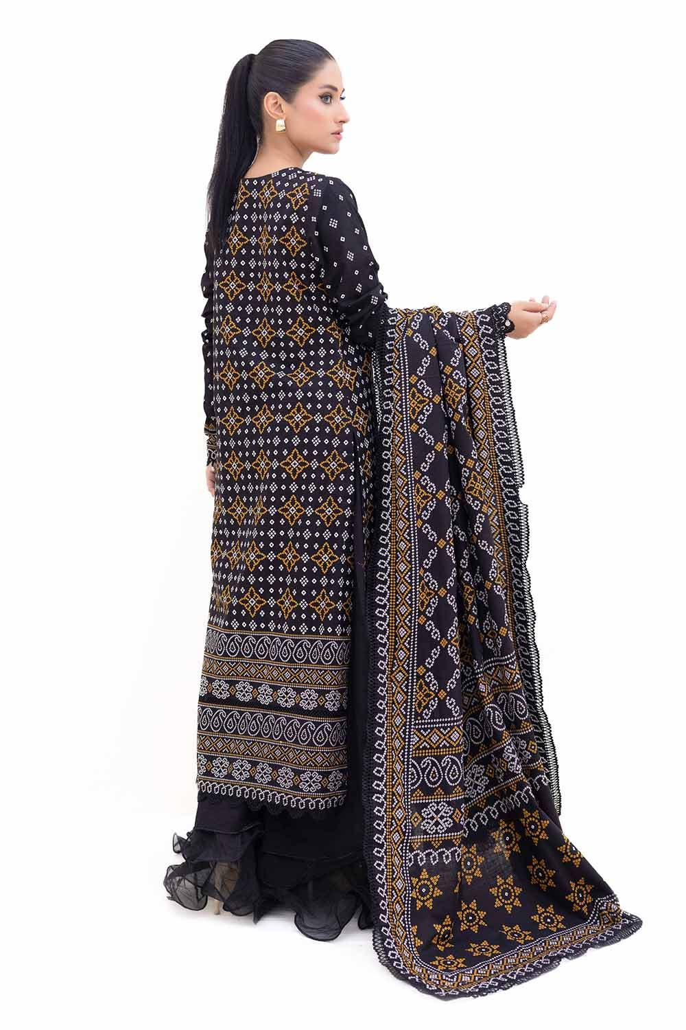 Gul Ahmed | Winter Collection 24 | Light Khaddar Suit K-42003 L