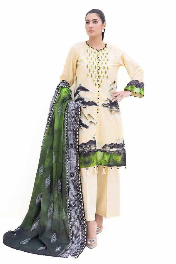 Gul Ahmed | Winter Collection 24 | Khaddar Dupatta K-42013 L