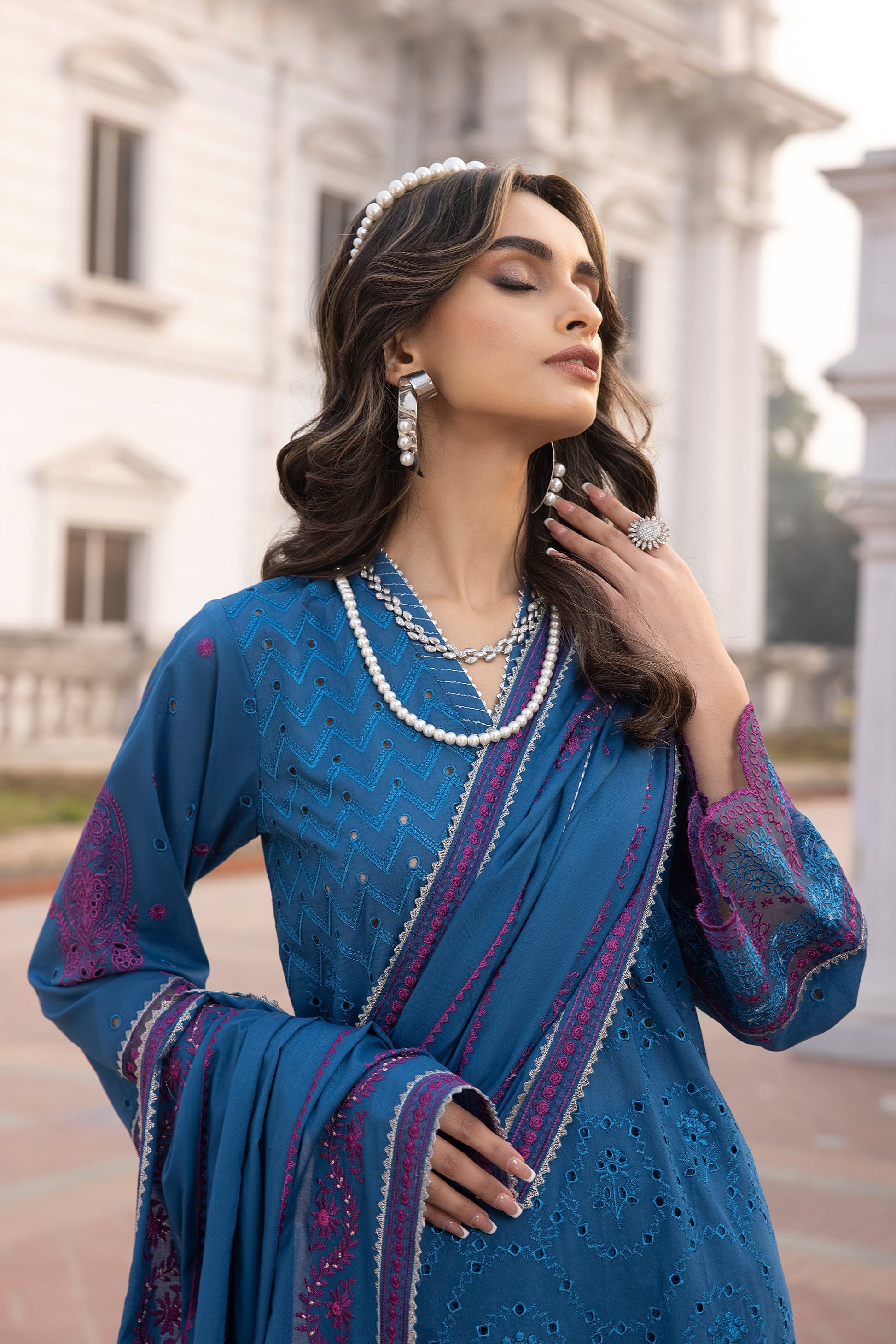 LSM | Spring Embroidered 24 | A-4 - Pakistani Clothes for women, in United Kingdom and United States