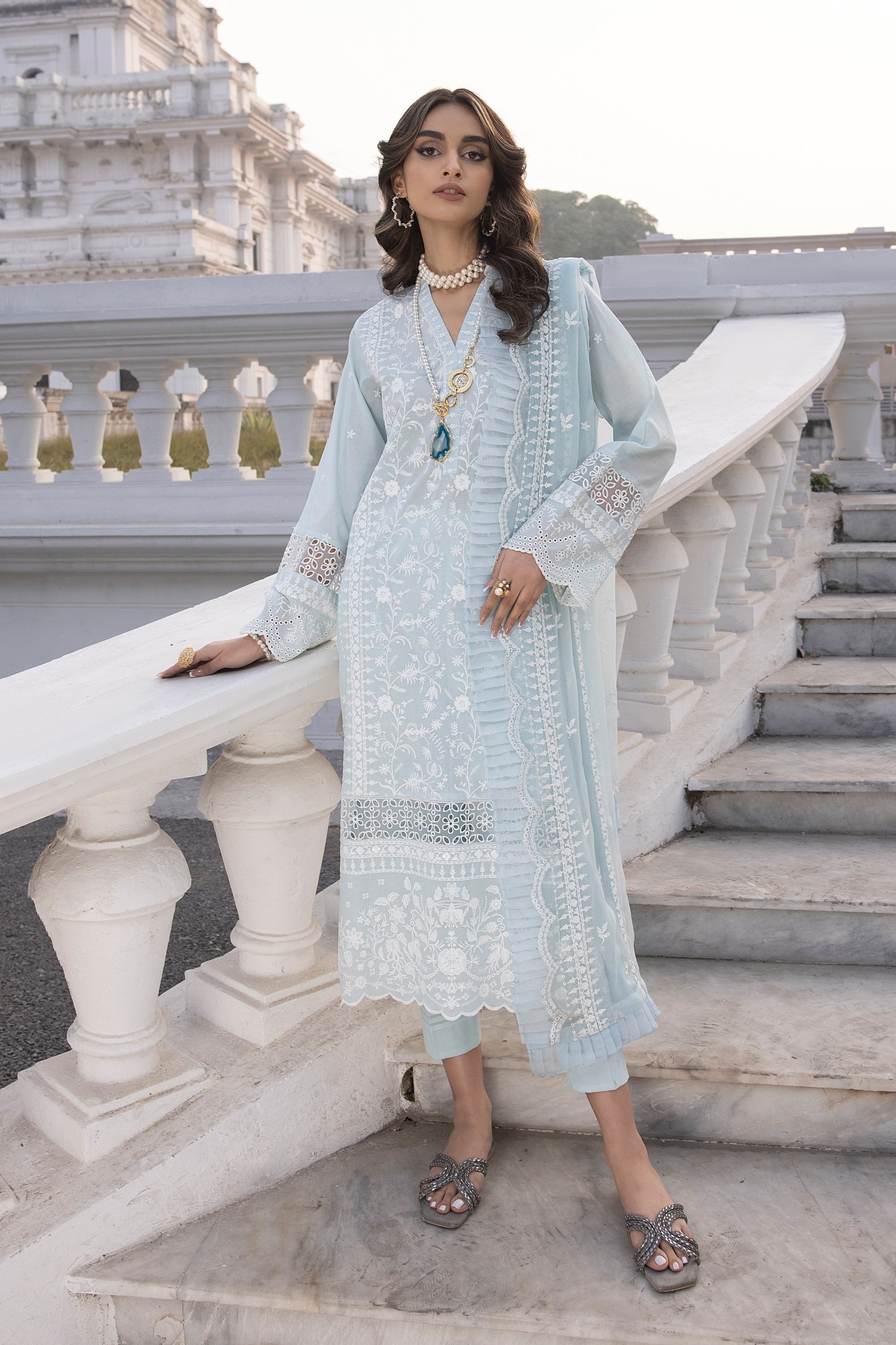 LSM | Spring Embroidered 24 | A-8 - Pakistani Clothes for women, in United Kingdom and United States