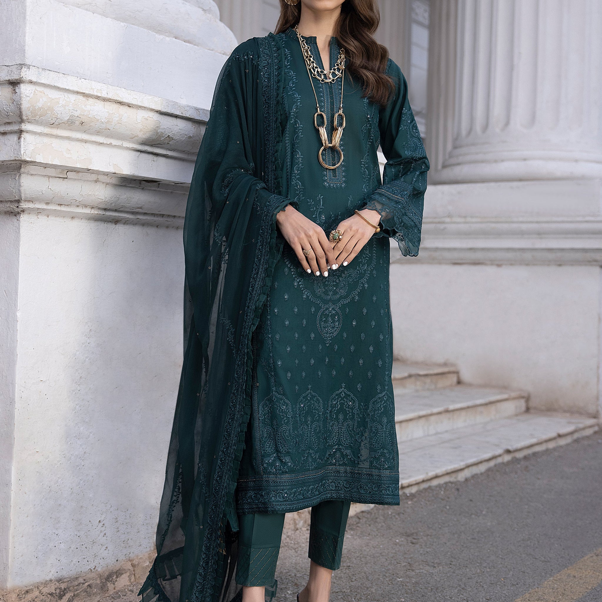 LSM | Spring Embroidered 24 | A-13 - Pakistani Clothes for women, in United Kingdom and United States