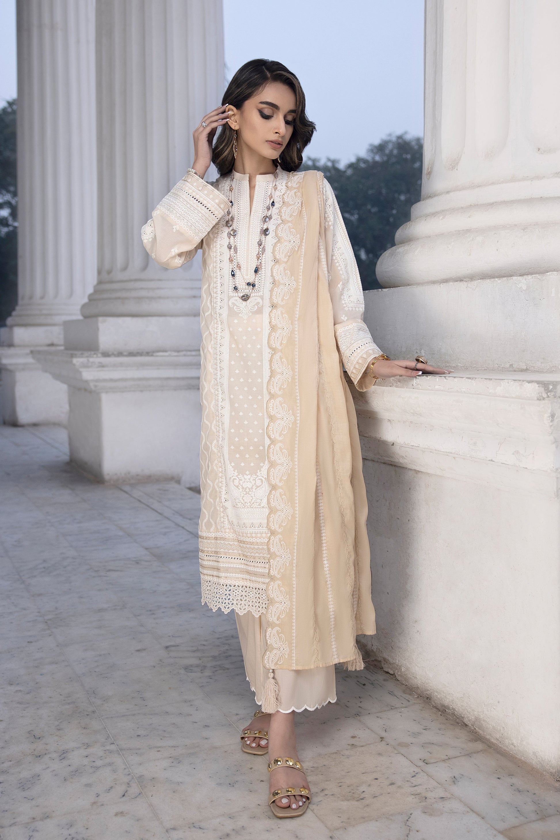 LSM | Spring Embroidered 24 | A-6 - Pakistani Clothes for women, in United Kingdom and United States