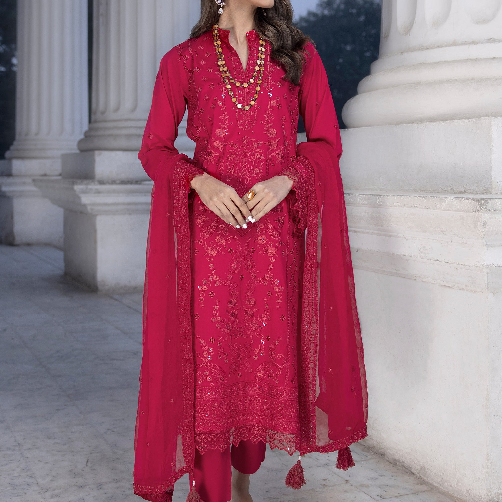 LSM | Spring Embroidered 24 | A-15 - Pakistani Clothes for women, in United Kingdom and United States