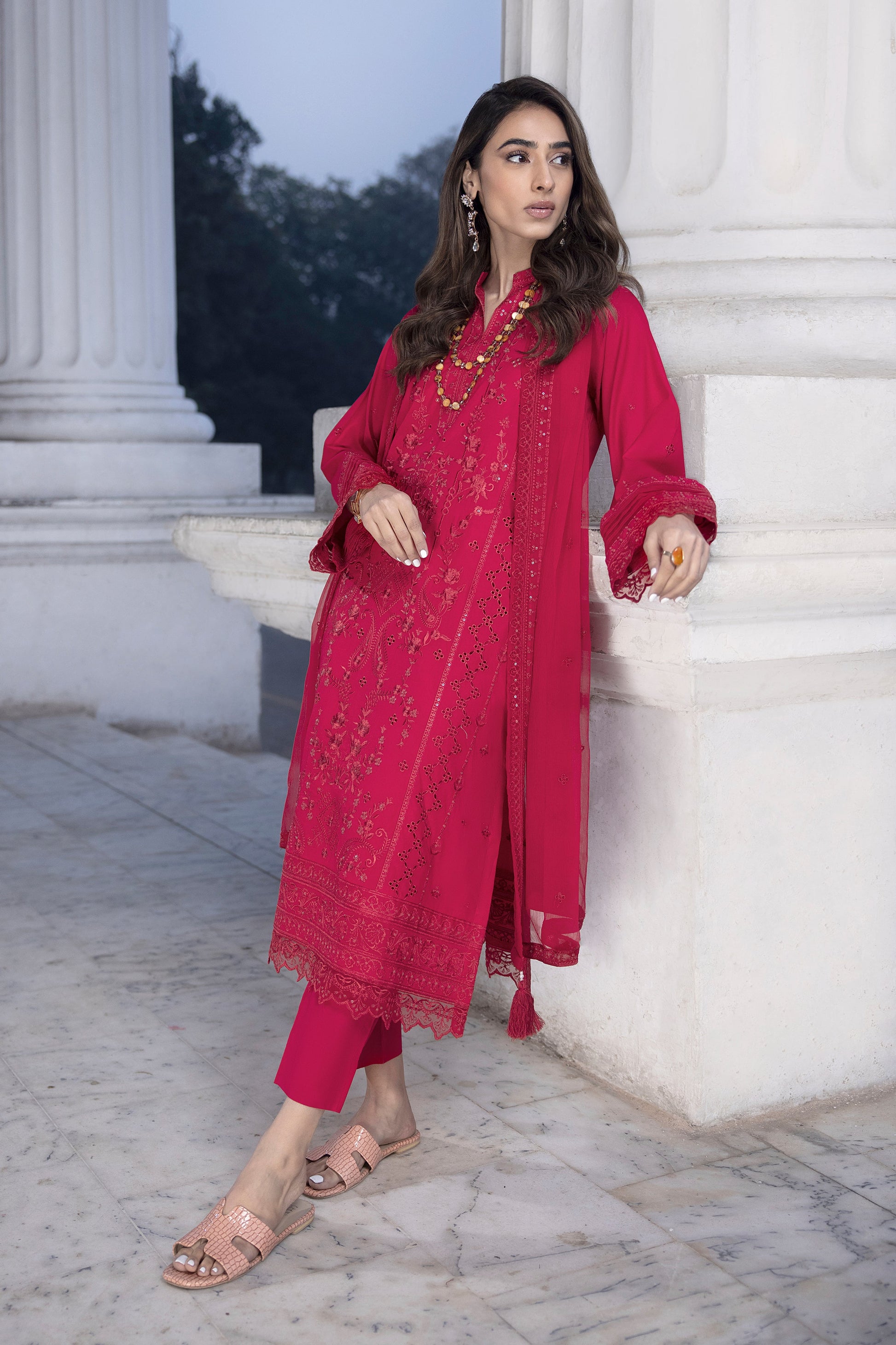 LSM | Spring Embroidered 24 | A-15 - Pakistani Clothes for women, in United Kingdom and United States