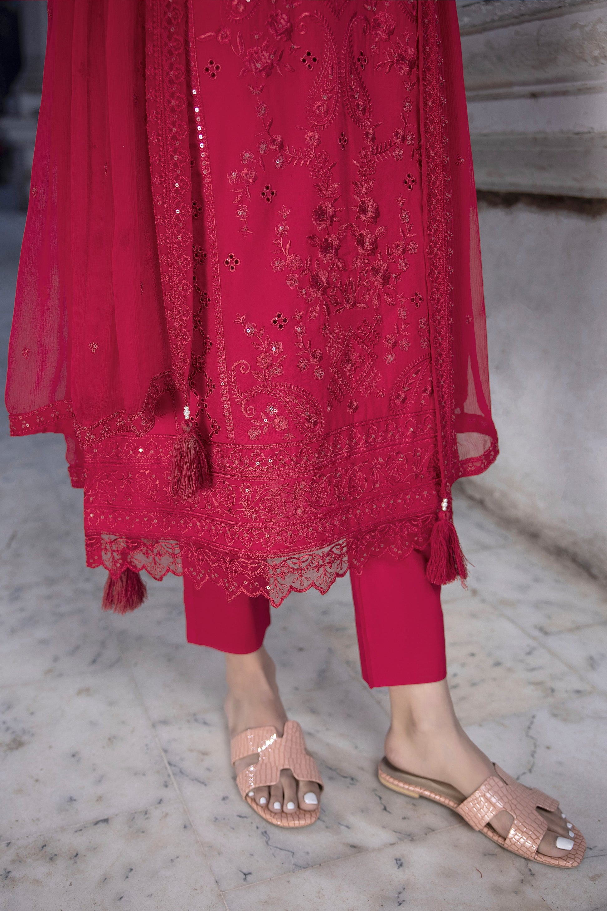 LSM | Spring Embroidered 24 | A-15 - Pakistani Clothes for women, in United Kingdom and United States