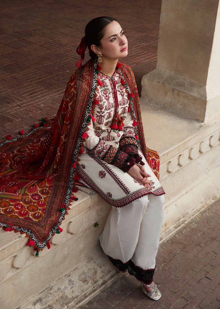 Hussain Rehar | SS Lawn 24 | Fawn - Pakistani Clothes for women, in United Kingdom and United States