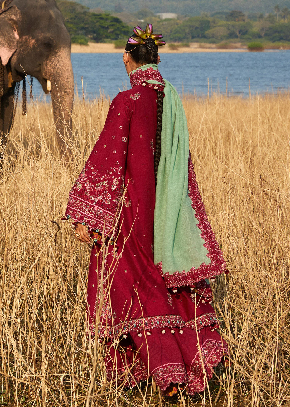 Hussain Rehar | Luxury Lawn 25 | Mahogany