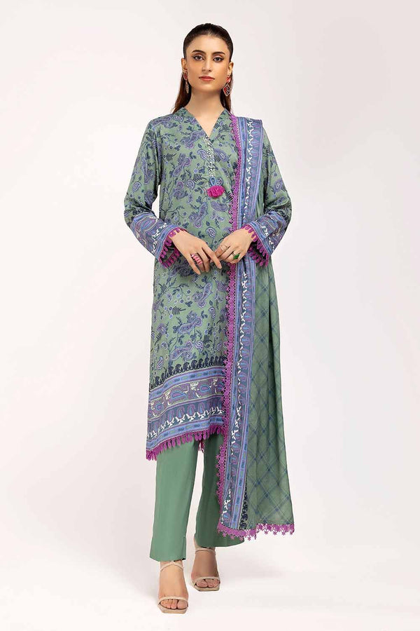 Gul Ahmed | Winter Collection 24 | Linen Suit LT-42002