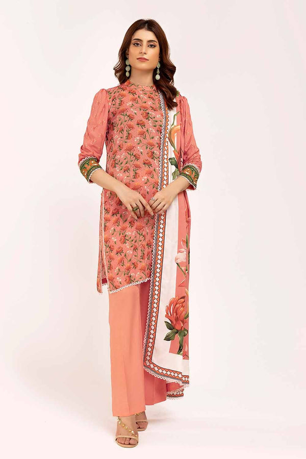 Gul Ahmed | Winter Collection 24 | Linen Suit LT-42009