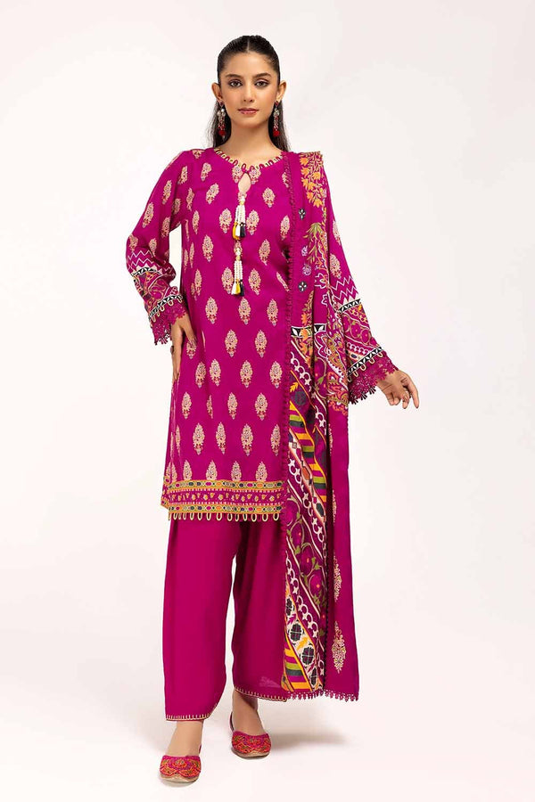 Gul Ahmed | Winter Collection 24 | Linen Suit LT-42011