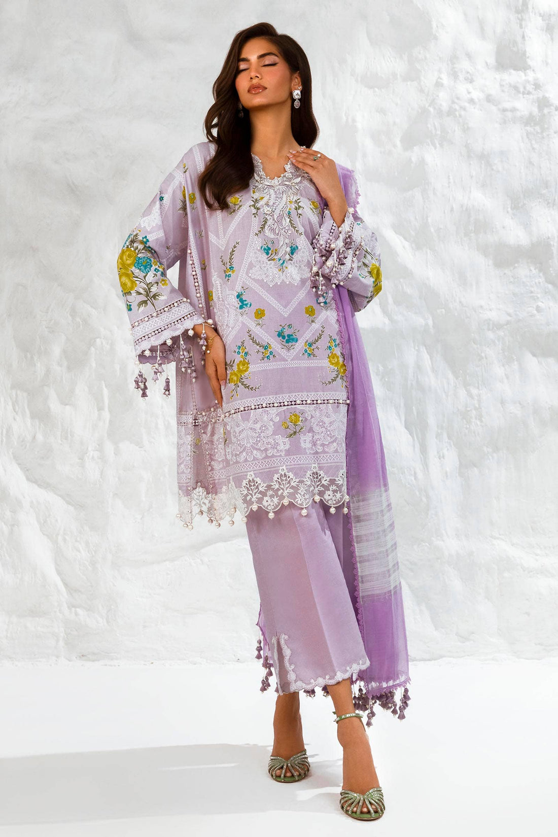 Sana Safinaz | Muzlin Summer 24 | 007A-DG - Pakistani Clothes for women, in United Kingdom and United States