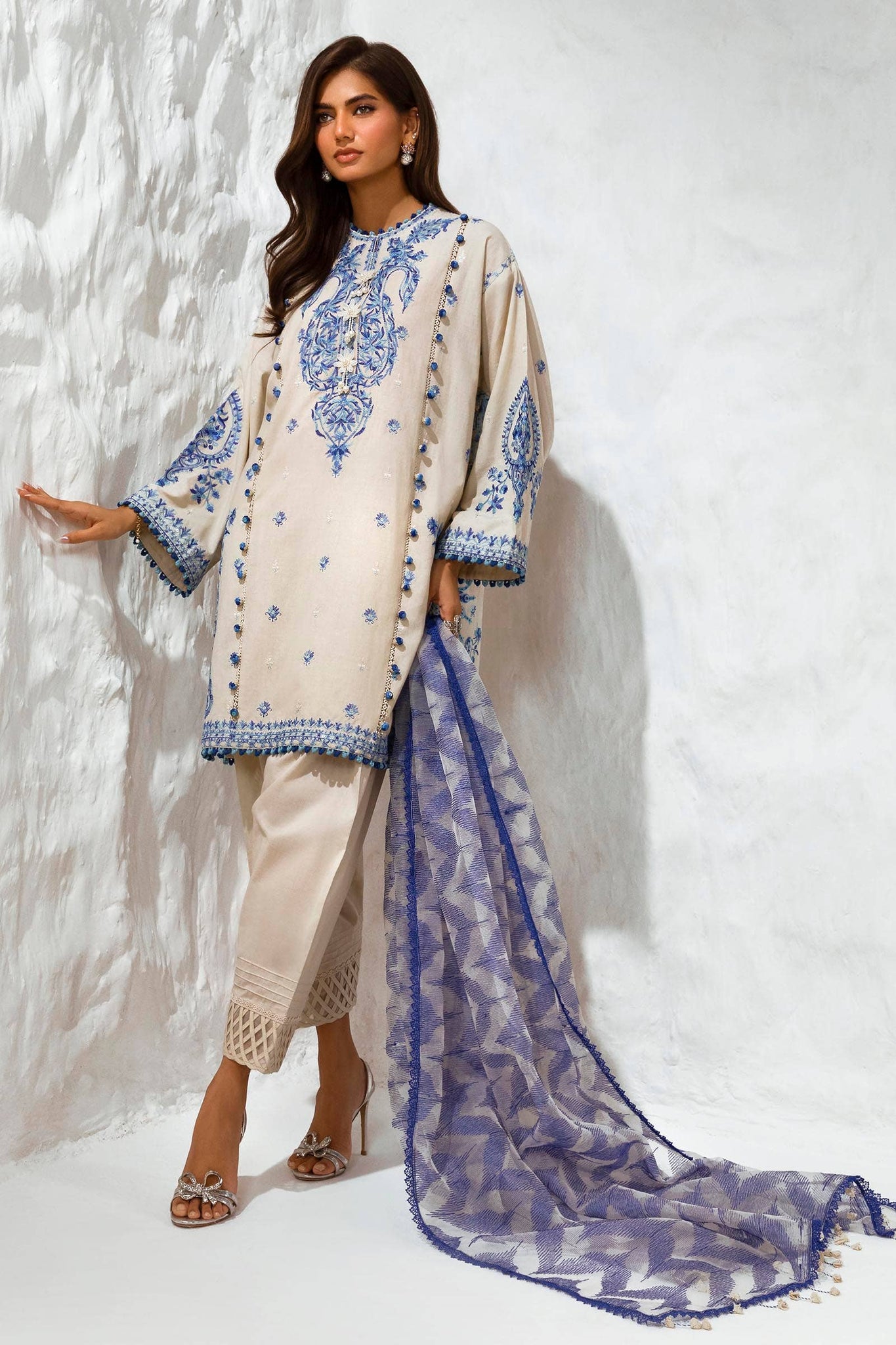 Sana Safinaz | Muzlin Summer 24 | 009A-CT - Pakistani Clothes for women, in United Kingdom and United States