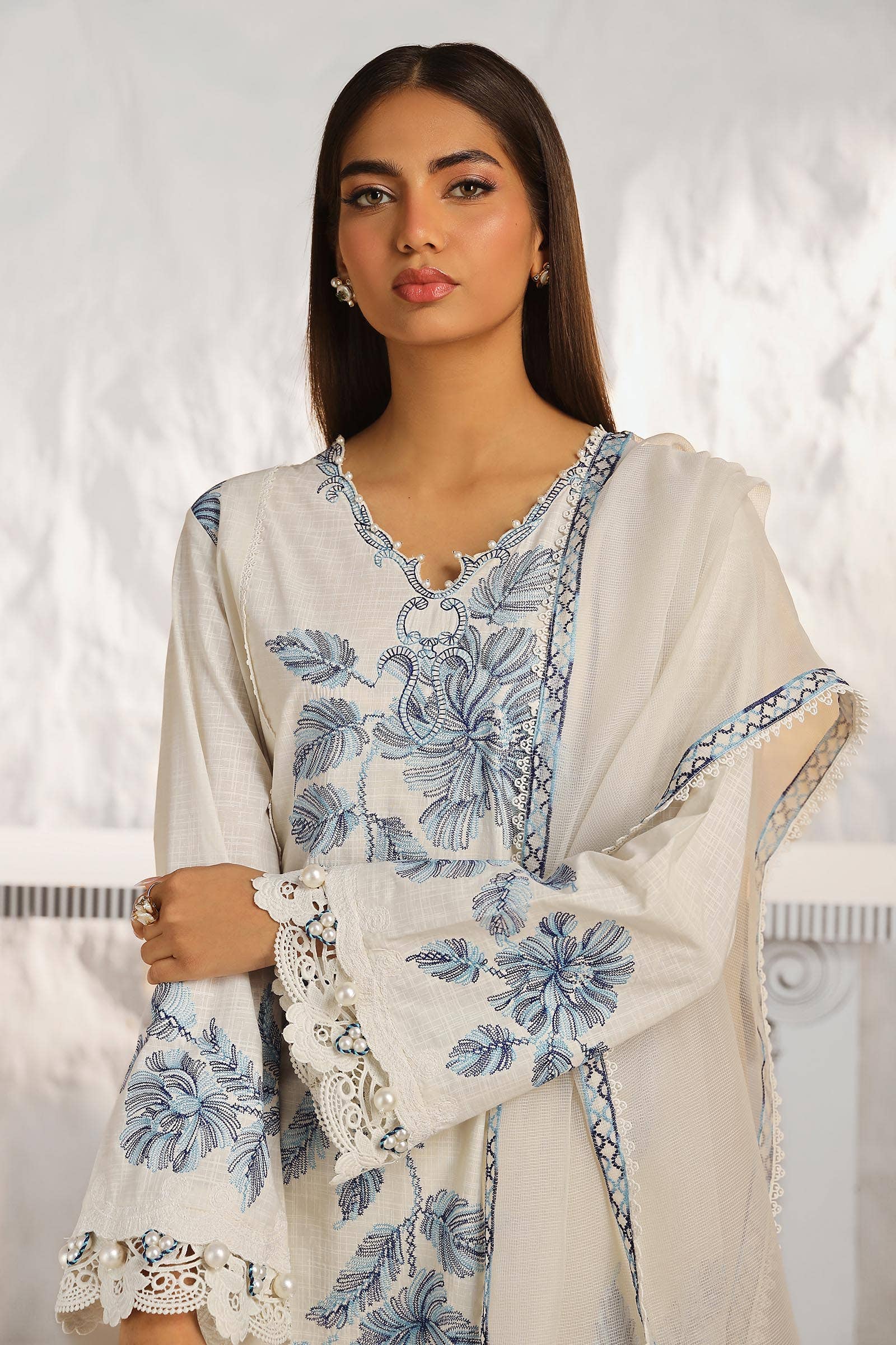 Sana Safinaz | Muzlin Summer 24 | 011A-CT - Pakistani Clothes for women, in United Kingdom and United States