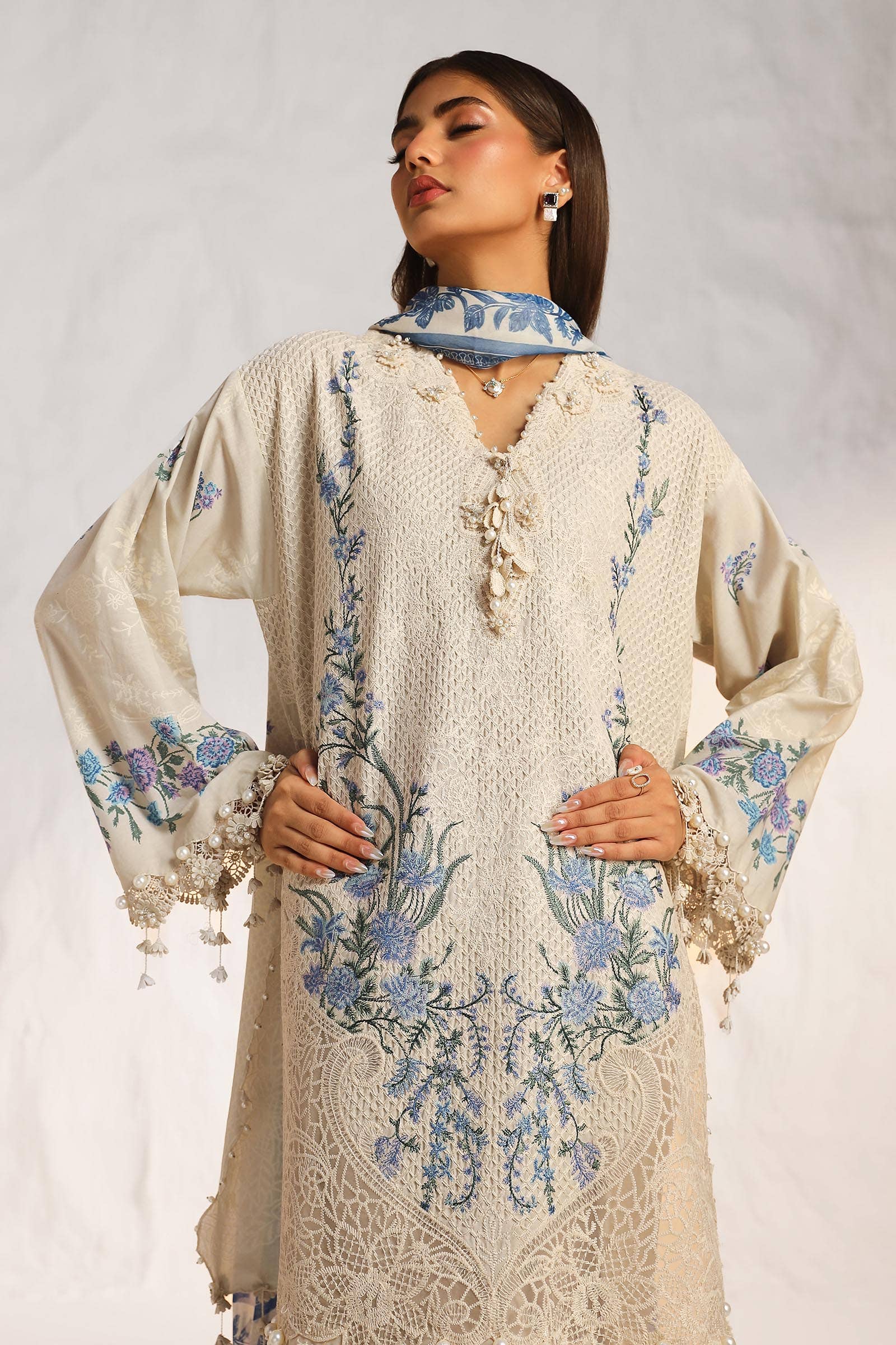 Sana Safinaz | Muzlin Summer 24 | 012B-CJ - Pakistani Clothes for women, in United Kingdom and United States