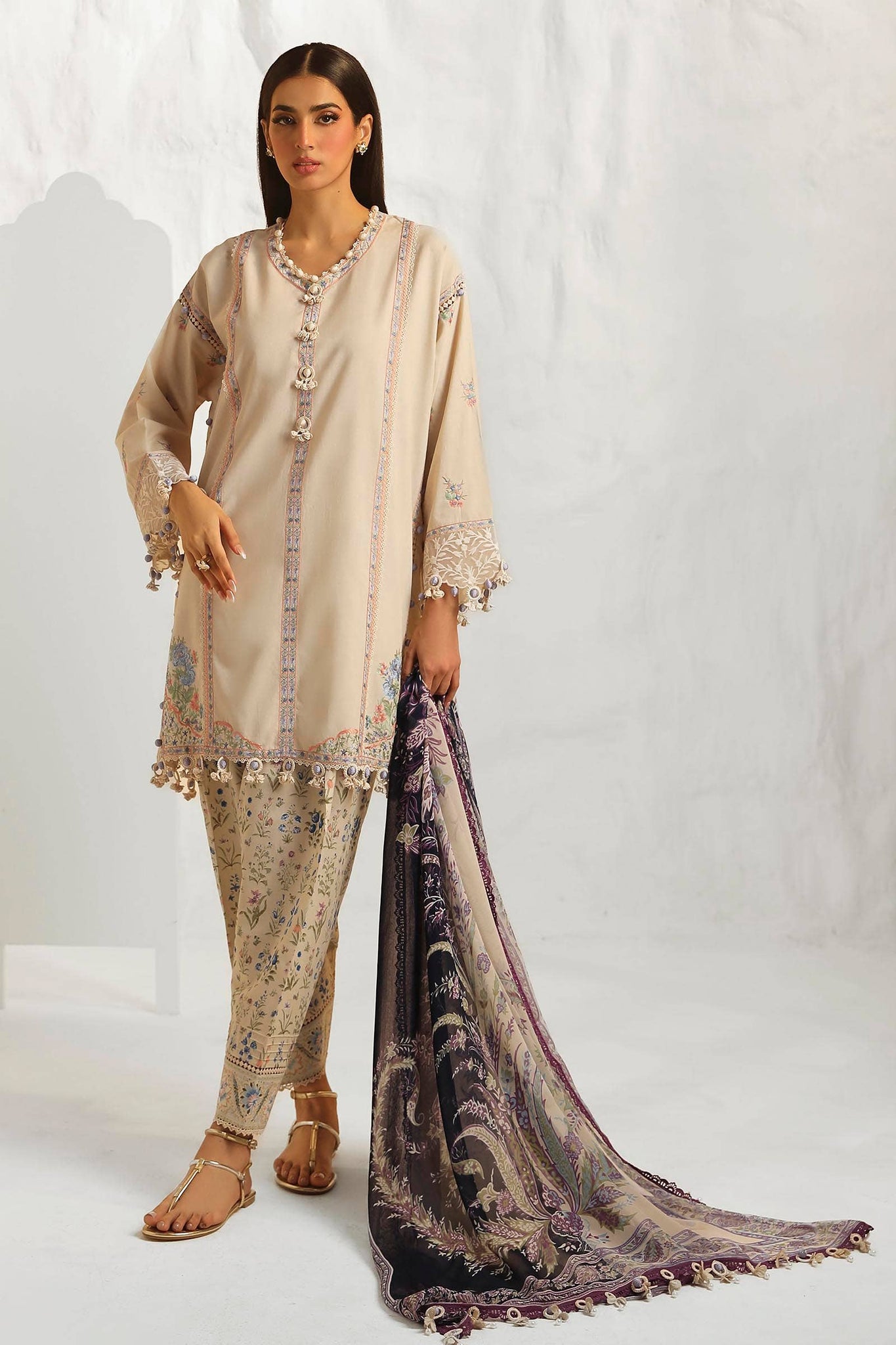 Sana Safinaz | Muzlin Summer 24 | 014A-CJ - Pakistani Clothes for women, in United Kingdom and United States