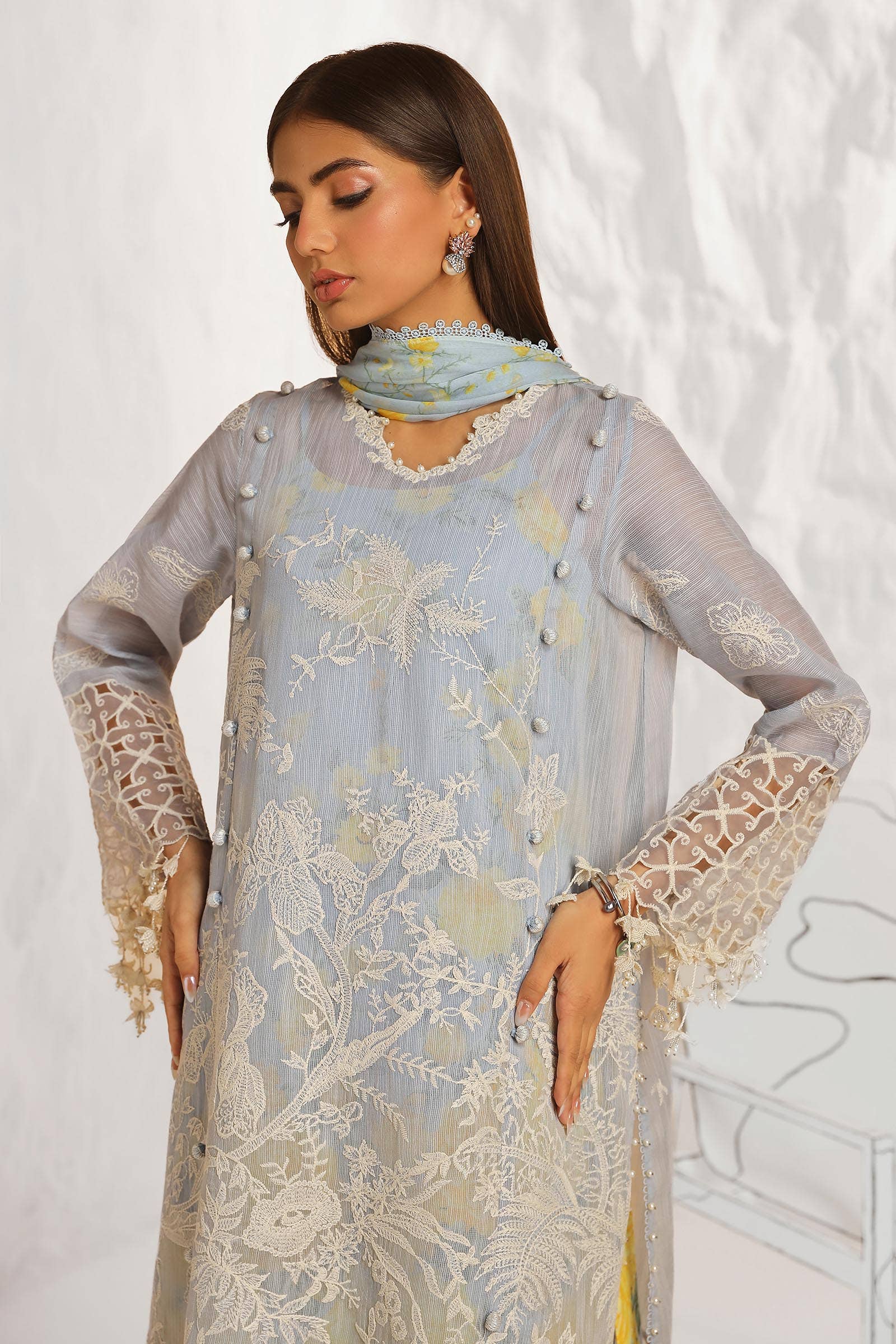 Sana Safinaz | Muzlin Summer 24 | 016A-CJ - Pakistani Clothes for women, in United Kingdom and United States