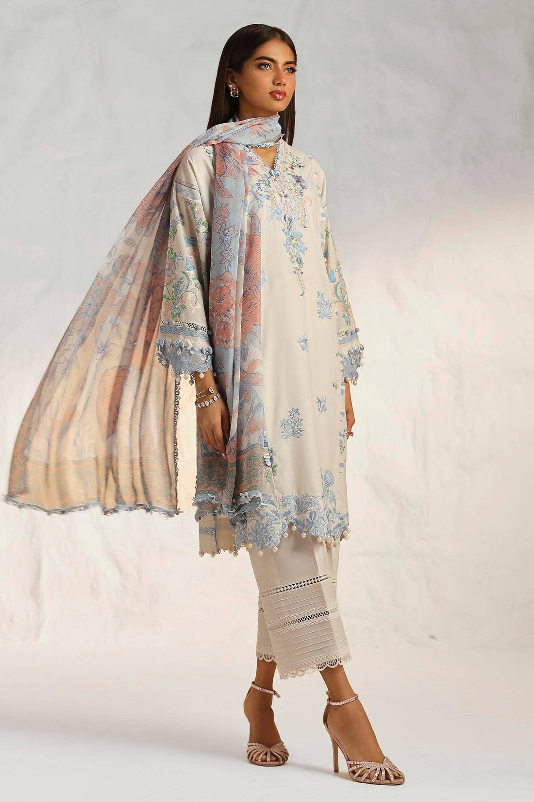 Sana Safinaz | Muzlin Summer 24 | 019A-CJ - Pakistani Clothes for women, in United Kingdom and United States