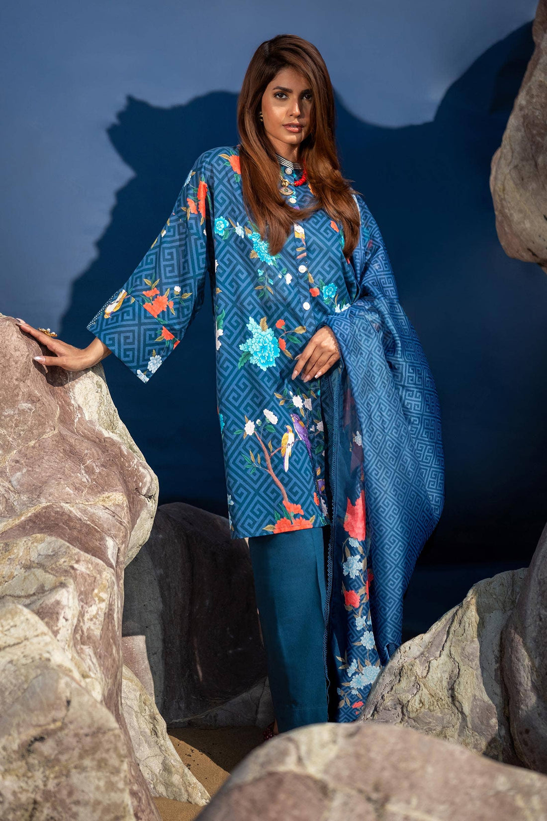 Sana Safinaz | Mahay Spring 24 | H241-013B-2BK - Pakistani Clothes for women, in United Kingdom and United States