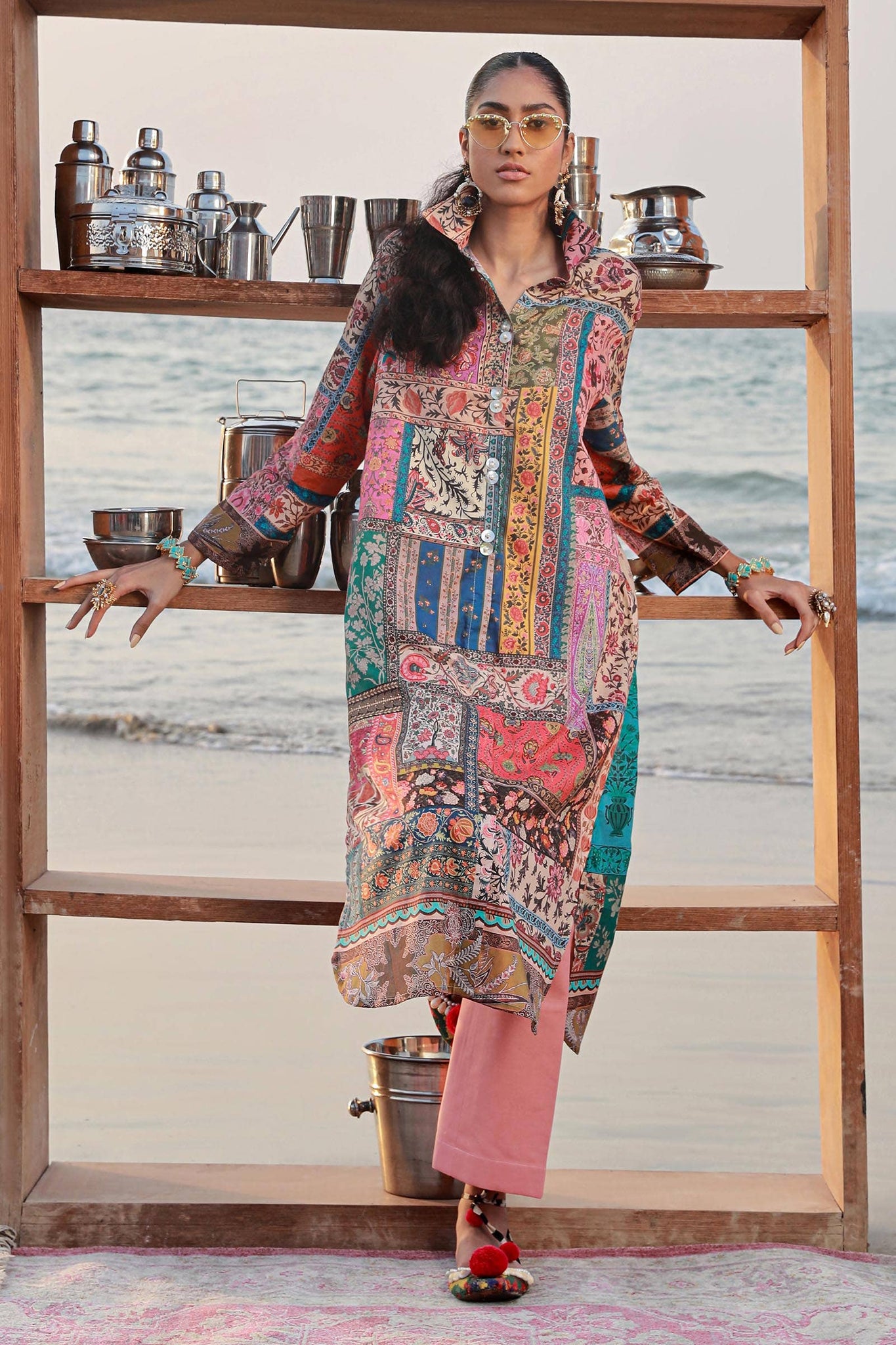 Sana Safinaz | Mahay Spring 24 | H241-014A-2C - Pakistani Clothes for women, in United Kingdom and United States