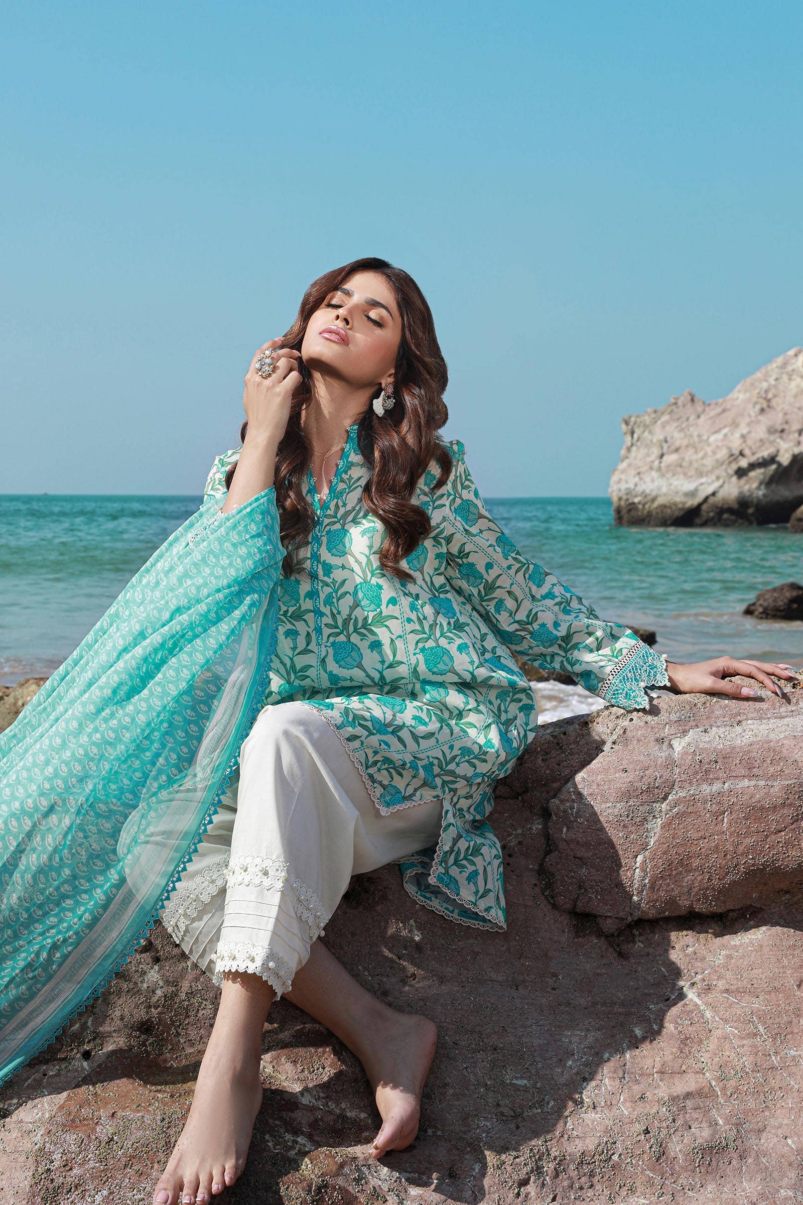 Sana Safinaz | Mahay Spring 24 | H241-002A-2BI - Pakistani Clothes for women, in United Kingdom and United States